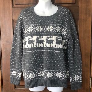 Gray Christmas Sweater